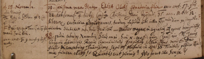 KB Ringkøbing Amt, Skodborg Herred, Lemvig Sogn: 1640-1753, opslag 160 (ao.salldata.dk), venstre side ned nr.19
					  