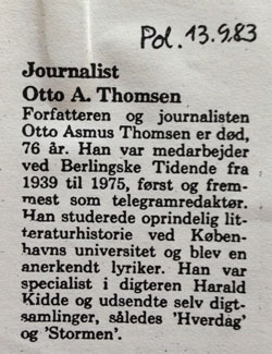 Asmus' død 1983