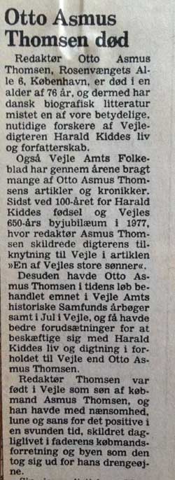 Asmus' død 1983