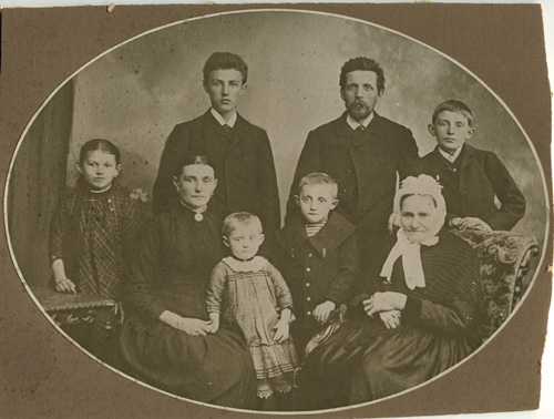 RCR med familie ca. 1889
