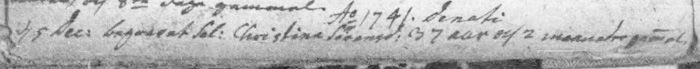 KB: Ribe, Skast, Aarre 1709-1785, opslag 29 tv