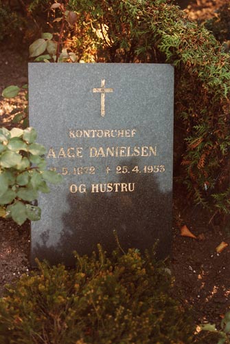 Anna Westrups gravsten på Garnisons Kirkegård (gravstedet er senere sløjfet)