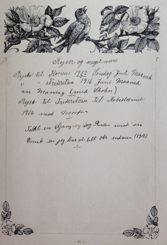 Side 31: "Rejser og meget mere"
