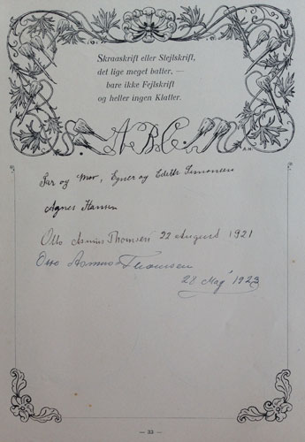 Side 33: Skriftpr&oslash;ver